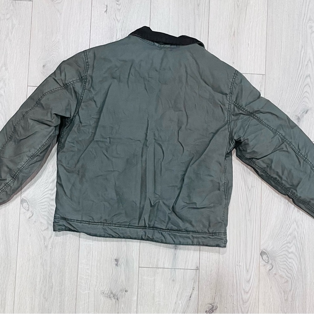 Men’s Medium Old Navy Army Green Zip-Front Field Jacket - Picture 2 of 3